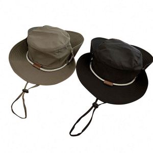 Sombrero de Pesca con Cordón, Diseño de Fábrica, Protección Solar, Impermeable, Transpirable, para Senderismo al Aire Libre, con Logotipo Bordado - Product Image 3