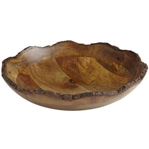 Luxury Wood Bowl Custom Design Eco Friendly Natural Wood Bowl Home and Garden <b>Table</b> <b>Top</b> Dinner Ware Bowl - Product Image 4
