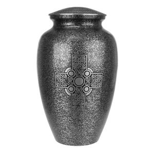 Classic <b>Red</b> Gold Metal Urn Gold Band Handmade Eco-friendly Contemporary Decorative Sympathy <b>Vase</b> Cylindrical Shape Modern - Product Image 5