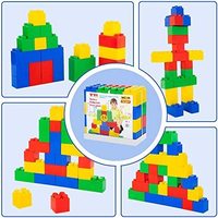Blocs Géants pour Tout-Petits, Grandes Briques de Construction en Plastique pour Enfants, Blocs Empilables Énormes pour la Jeunesse