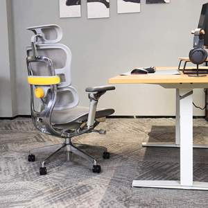 Nueva Silla de Oficina Ergonómica de Malla para Computadora, Silla de Escritorio Ejecutiva Premium de Aluminio Giratoria y Reclinable al por Mayor - Product Image 5