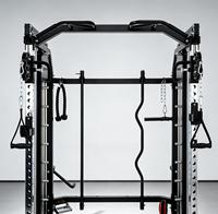 Machine Smith tout-en-un, appareil de musculation multifonctionnel avec croisement de câbles et double pile de poids pour la maison et l'usage commercial