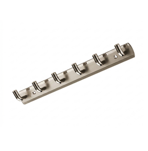 Perchero de Acero Inoxidable 202 con Seis Ganchos, Perchero de Pared para Baño, Dormitorio, Cocina y Ahorro de Espacio en el Hogar - Product Image 1