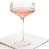 Fournisseur chinois de coupes à champagne transparentes de luxe faites à la main, pour les mariages, les fêtes, les événements, la maison, gobelets à vin rouge, verres à vin fantaisie pour la vente en gros