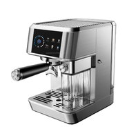 Cafetera Premium de Doble Caldera, Acero Inoxidable, Pantalla Táctil, Portafiltro de 51/58 mm, Espumador de Leche, Semiautomática
