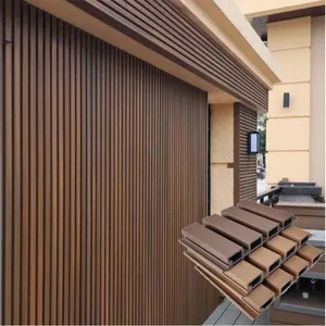 Dbdmc tường ngoài trời Panel WPC trong nhà tường ốp bên ngoài ốp siding nhà Gỗ Ngoài Trời WPC Panel tường