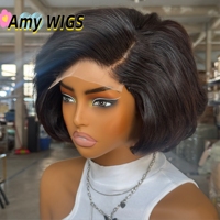 Perruque Lace Front Bouclée Marron Chocolat Densité 300% Cheveux Humains Bruts Vietnamiens Pré-Pluckée Ligne de Cheveux Naturelle Nœuds Blanchis