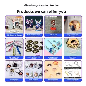 Llavero de acrílico personalizado, dijes de Kpop, llaveros de mascotas, dibujos animados, anime, publicidad, promoción, fiesta, holográfico, troquelado - Product Image 6