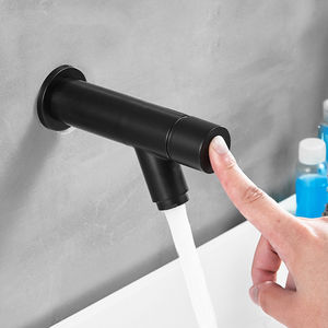 Robinet de salle de bain commercial moderne <span class=keywords><strong>sans</strong></span> contact à trou unique, économiseur d'<span class=keywords><strong>eau</strong></span>, en acier inoxydable 304, à fermeture automatique, avec dosage, mural - Product Image 2