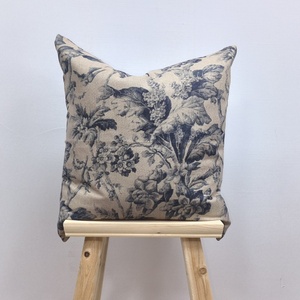 Laurel Green Mahogany Red <strong>Floral</strong> Block Printed on Waterproof Cushion Cover, Outdoor <strong>Pillowcase</strong>/ - Product Image 3