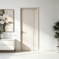 Puertas de Madera Sólida para Dormitorio con Aislamiento Acústico, Diseño Minimalista, Acabado sin Laca, Uso Interior, Garantía de 3 Años