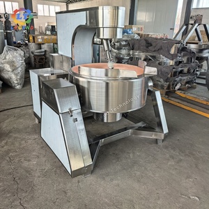 Bollitore per Zucchero in Rame da 100L, Cuocitore per Caramello Completamente Automatico con Agitazione Planetaria e Inclinazione, Pentola Tradizionale in Rame per Delizie Turche - Product Image 5