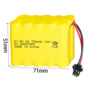 Paquete <span class=keywords><strong>de</strong></span> baterías recargables <span class=keywords><strong>de</strong></span> níquel y <span class=keywords><strong>cadmio</strong></span> <span class=keywords><strong>para</strong></span> coche <span class=keywords><strong>de</strong></span> escalada, célula <span class=keywords><strong>de</strong></span> batería <span class=keywords><strong>de</strong></span> juguete <span class=keywords><strong>para</strong></span> autobús rc, 12V, 700mAh, AA5 - Product Image 1