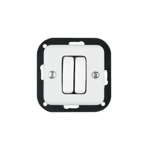 Hot Sale 2 Gang Square Ceramic Home Wall Switch Core for Shutter Control Without Frame