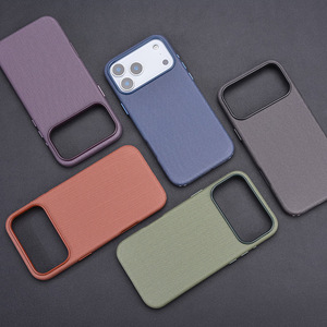 Ốp điện thoại da từ tính vân da nguyên bản cho iPhone 17 Pro Max, ốp TechWoven có logo, tích hợp chức năng dây đeo 17 Air - Product Image 2