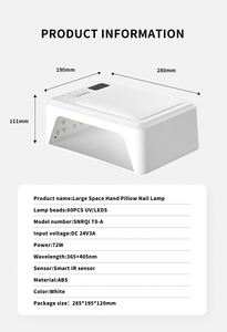 Professionelle UV LED Nagellampe 72W, Großraum-Nageltrockner für Gel-Nagellack mit Automatik-Sensor für Finger- und Fußnägel für Zuhause und den Salon - Product Image 6
