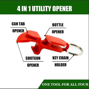 Portable <b>Pocket</b> Beer Bottle Can Tab Opener Keychain Shotgunning Tool Bar Home Party <b>Plastic</b> ABS Multi-color Customizable Logo - Product Image 3