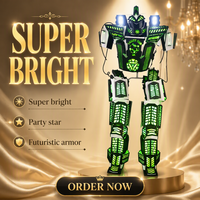Costume de robot LED populaire pour DJ, tenue de robot, costumes de robot, déguisement de scène pour performance, fête, spectacle