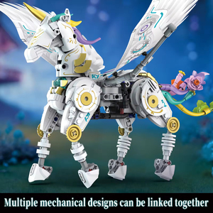 Bloques de Construcción Mecánicos EPT Unicornio, 817+ Piezas, Modelo de Pegaso con Alas Móviles por Manivela, Regalo de Construcción STEM DIY para Mayores de 6 Años - Product Image 2