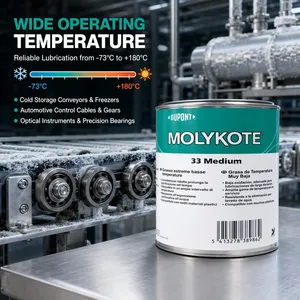 Grasa de Silicona MOLYKOTE 33, Lubricante Sintético de Baja Temperatura para Rodamientos, Juntas Tóricas, Mecanismos de Instrumentos y Válvulas - Product Image 3