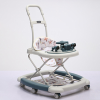 Marche-bébé OEM personnalisé, positions multi-hauteurs, siège en tissu doux et respirant, assistant de marche pour les tout-petits de 7 à 18 mois