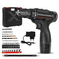 Mini perceuse électrique sans fil alimentée par batterie Li-ion rechargeable 12V, outils de vissage sans fil