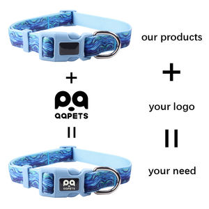 Collar de perro de nailon de lujo personalizado 2025 con mango acolchado reflectante hebilla táctica Collar de entrenamiento ajustable para mascotas patrón impreso - Product Image 3