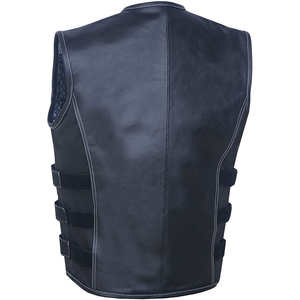 Chaleco de Cuero Genuino de Alta Calidad, Reversible, Transpirable, de Manga Larga para Hombre, para Invierno - Product Image 4