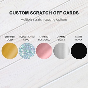Cartes à gratter personnalisées pour entreprises, cartes de fidélité, billets de récompense, cartes à gratter pour gagner des prix - Product Image 3