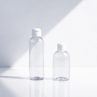 Bouteille vide pour soins de la peau, shampoing, lotion, 120 ml, bouteille en plastique à presser avec bouchon à vis, distributeur de liquide cosmétique, bouteille à bouchon rabattable