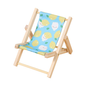 Nouveau support de téléphone portable inclinable, mini chaise de plage en bois au design mignon, accessoires photo pour bureau, décoration de <span class=keywords><strong>f</strong></span>ête de mariage - Product Image 5