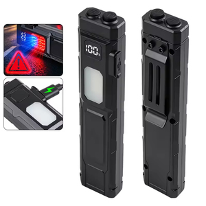 USB-<b>C</b> Rechargeable ABS Flashlight 7 Modes Magnetic XTE LED Torch Red COB Floodlight Camping Emergency Use EDC - Product Image 2