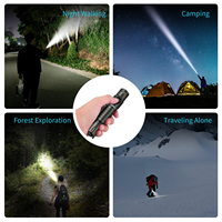 Torche tactique étanche en alliage d'aluminium longue distance 2000lm portable pour l'extérieur lampe de poche LED rechargeable avec lampe à double sens