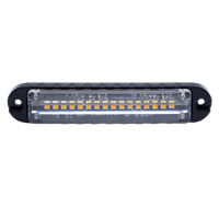 ECE R65 R10 16W LED Notfall-Warnleuchte Weiß Gelb Rot Grün Blau Seitenmarkierungsleuchte Blitzsignallampe für LKW Anhänger