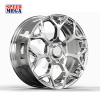 Rines Cromados de 8-24 Pulgadas con Diseño de Copo de Nieve 6x139.7 para Chevy Silverado Suburban Tahoe Z71 GMC Sierra