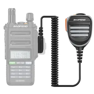 Altavoz impermeable micrófono de hombro PTT Dual para <span class=keywords><strong>BaoFeng</strong></span> UV98 <span class=keywords><strong>UV9R</strong></span> <span class=keywords><strong>Pro</strong></span> Plus GT 3WP BF9700 BF-A58 UVS22 Walkie Talkie - Product Image 1