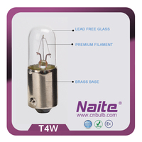 NAITE Vente en gros d'ampoules halogènes personnalisées T4W 12V 4W BA9s pour accessoires automobiles