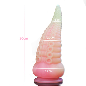 Realistic Lifelike Octopus Silicone Dildo Huge Anal Plug with Strong Suction Cup Luminous Monster Butt Plug for Women - Product Image 4