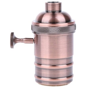 Vintage E27 Screw <strong>Socket</strong> <strong>Lamp</strong> Base DIY Antique <strong>Lamp</strong> Holder With Switch Fitting Adapters Retro Metal Lighting Holder - Product Image 5
