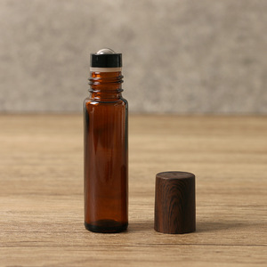 Botella Cuadrada de Vidrio con Tapa de Mármol, Color Té, Anti-reflejante, para Lociones Cosméticas, 10 ml, Portátil, con Gotero, Muestra de Prueba - Product Image 3