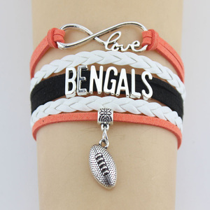 <span class=keywords><strong>Buffalo</strong></span> Bills Fútbol Pulsera De Cuero, Infinity Bracelet <span class=keywords><strong>NFL</strong></span> - Product Image 6