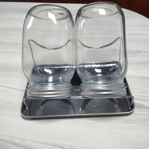 Kit <span class=keywords><strong>di</strong></span> germogliamento per semi <span class=keywords><strong>di</strong></span> alta qualità con vasetti <span class=keywords><strong>di</strong></span> vetro a bocca larga a bocca larga in <span class=keywords><strong>plastica</strong></span> in acciaio inossidabile con coperchi per cavoletti oscuranti Kit per la coltivazione <span class=keywords><strong>di</strong></span> germogli - Product Image 5
