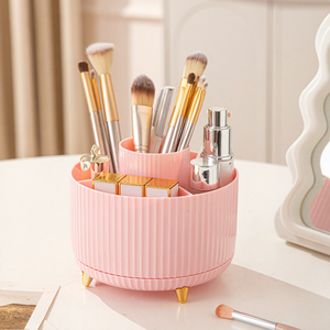 Boîte de rangement de bureau rotative multifonctionnelle moderne pour l'organisation domestique, le rangement de cosmétiques et de soins de la peau, et le support de stylos pour coiffeuse - Product Image 3