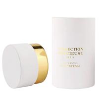 Boîte en tube de papier pour bougie parfumée de luxe personnalisée, impression dorée, emballage cylindrique écologique