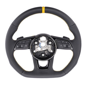 Volante Deportivo Personalizado en Cuero Completo para <span class=keywords><strong>Audi</strong></span> S4 B6 S6 A3 A6 C7 A3 <span class=keywords><strong>S1</strong></span> Q5 8R Q7 B9 - Product Image 3