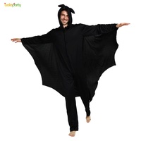 Halloween/Carnaval Hommes Vampire Chauve-Souris Cosplay Costume Anime Super-Héros À Capuche Costume De Fête