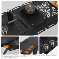 Table de camping tactique IGT pliable en aluminium, légère et réglable, pour pique-nique et barbecue coréen, très populaire