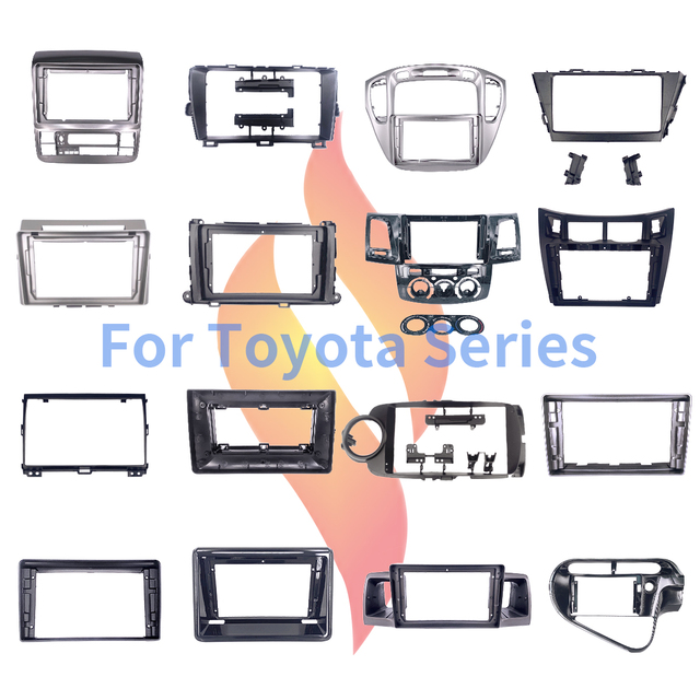 For Toyota Verso Car Audio Frame Fit 9Inches Navigation Frame for 2009-2018 Toyota Verso With Canbus Box