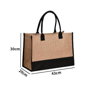 Bolsa <span class=keywords><strong>de</strong></span> Yute con Asas <span class=keywords><strong>de</strong></span> Cuerda y Correa para el Hombro - Regalo Personalizado para Bodas, Cumpleaños, Vacaciones en la Playa - Mujeres, Mamás, Maestras, Amigas - Product Image 2