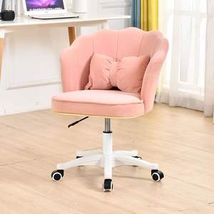 كرسي بتلات منجد على الطراز الشعبي كرسي مكياج متعدد الألوان مع بكرات أثاث غرفة معيشة عالي الجودة - Product Image 3